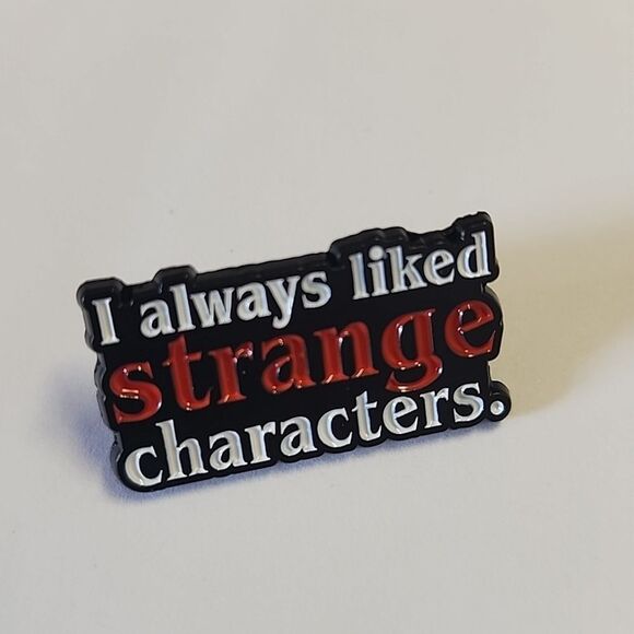 Black and Red Enamel Pin - Picture 2 of 4